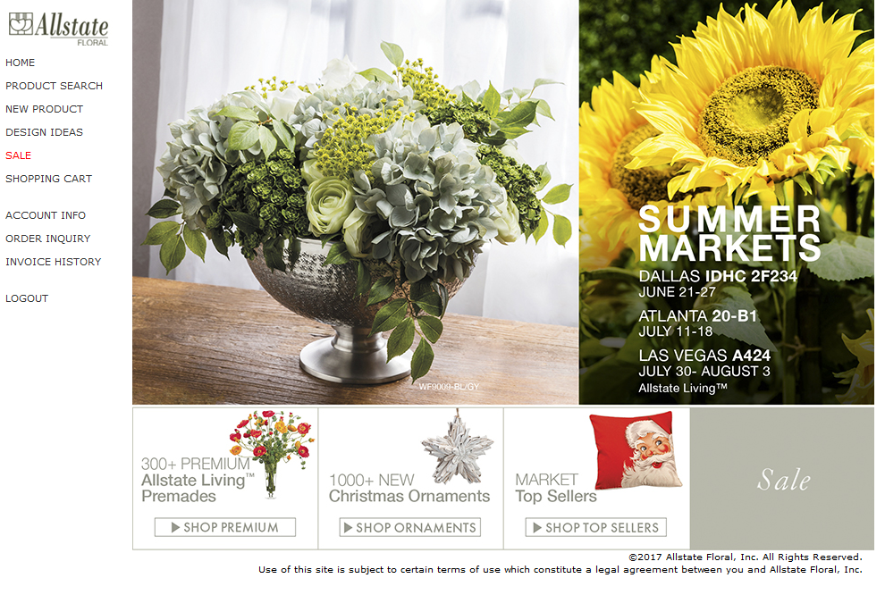 Allstate Floral My Secret Vendors